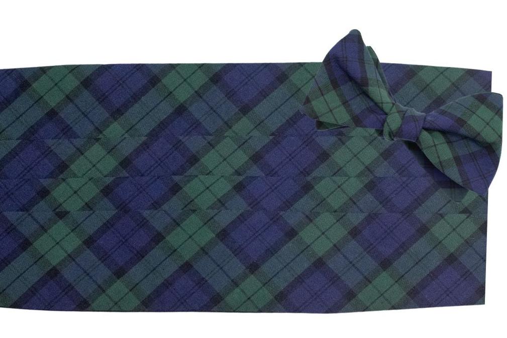 Black Watch Tartan Cummerbund Set